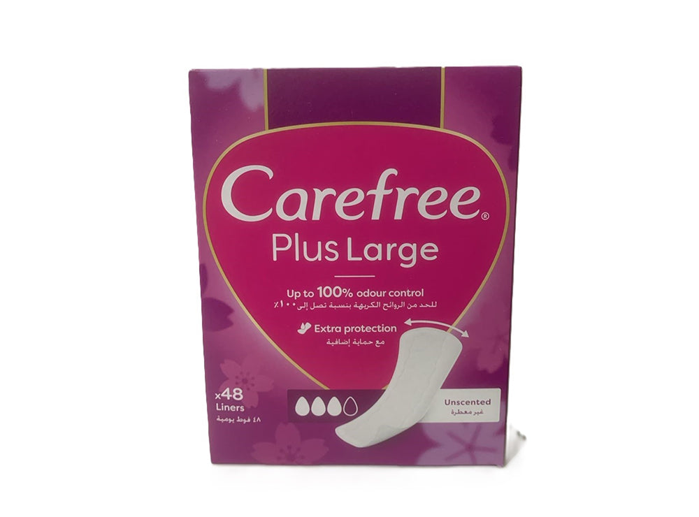 Carefree Large Plus Unscented 48 48pieces