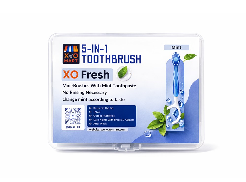Xo Fresh 5In1 Toothbrush Mint 10 pieces