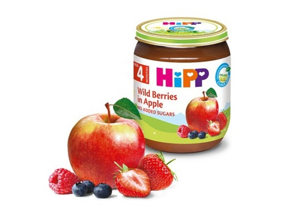 Hipp Wild Berries In Apple 4M+ 125 g