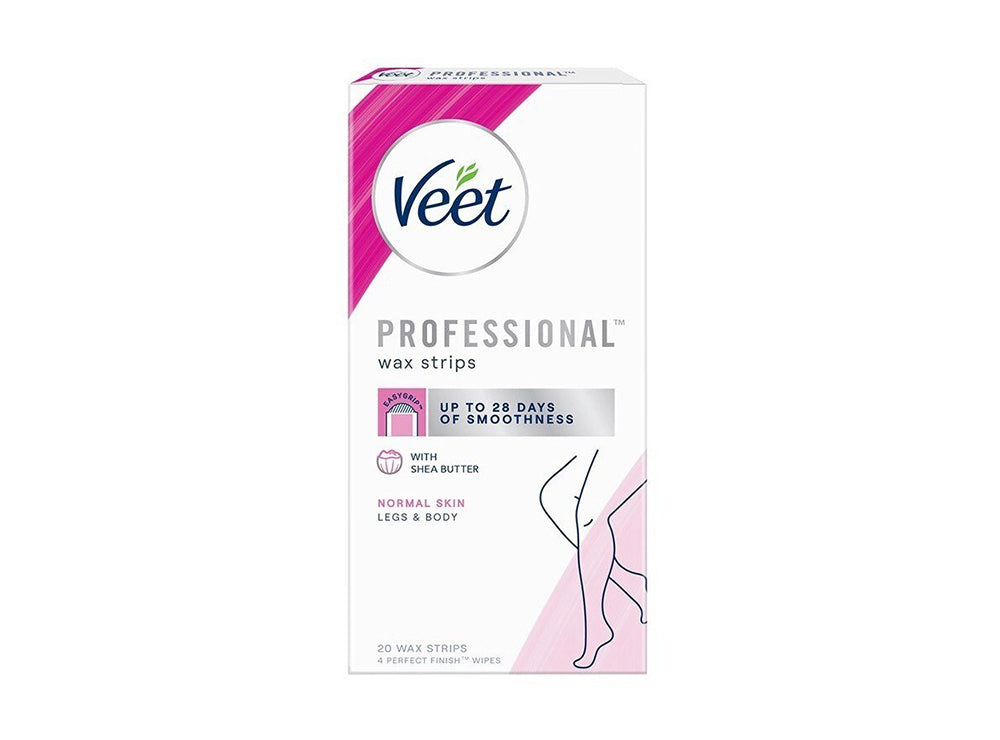 Veet Legs & Body Normal Skin Wax Strips 20 pieces