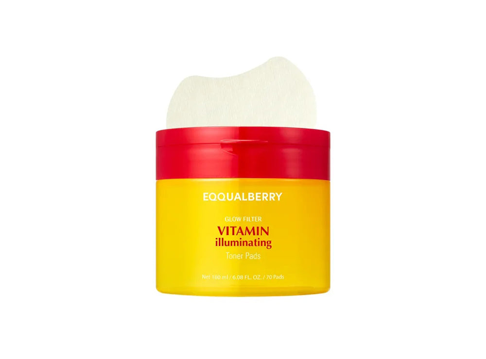 Eqqualberry Vitamin Illuminating Toner Pads 70 pieces
