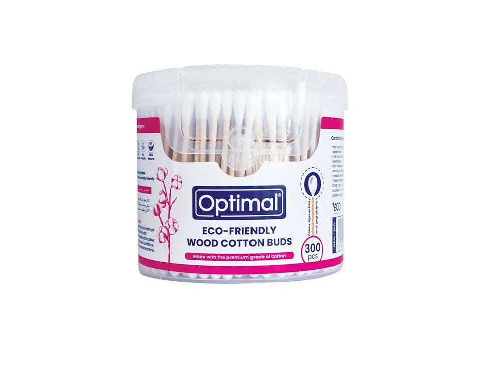 Optimal Wood Cotton Buds 300 pieces
