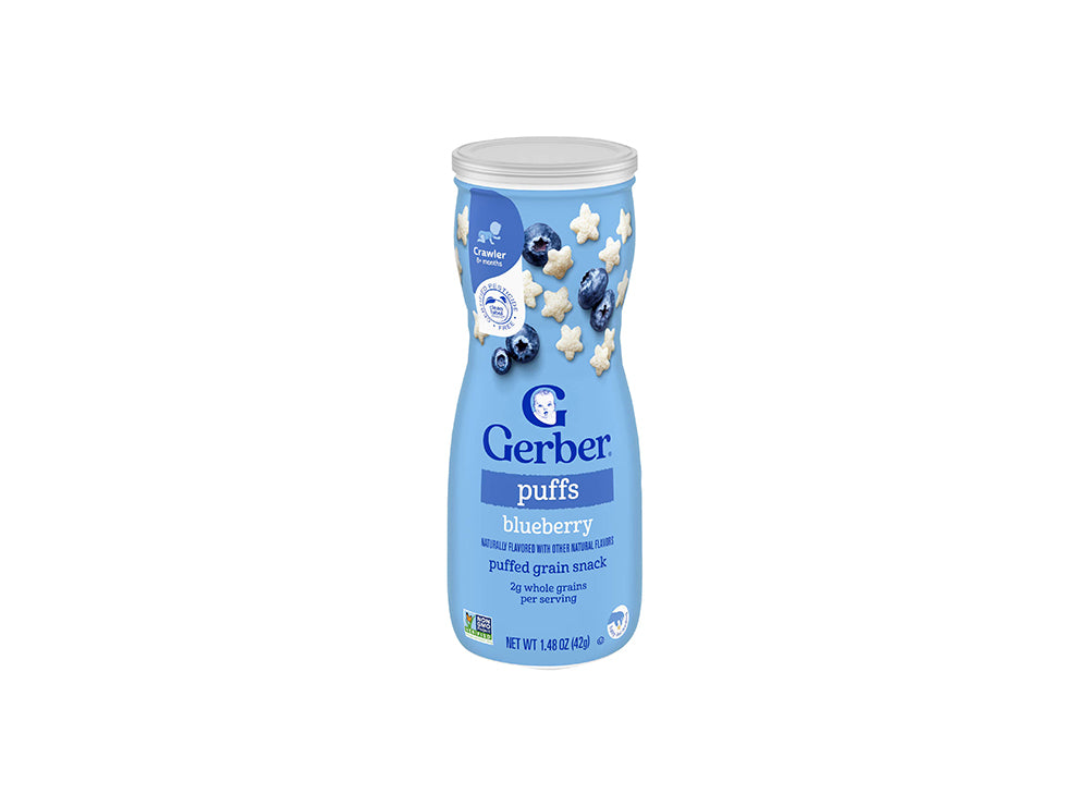 Gerber Organic Grain&Grow Blueberry Puffs 8+Month 42 g