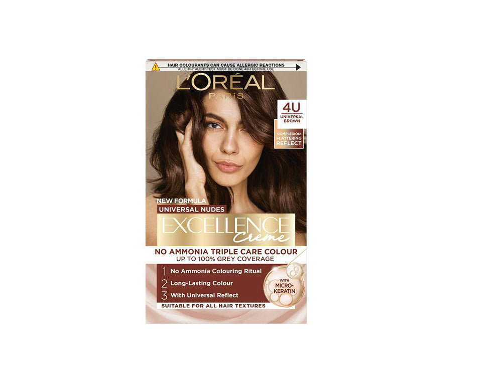 L'Oreal Excellence Universal Ammonia Free 4U Brown 192 ml