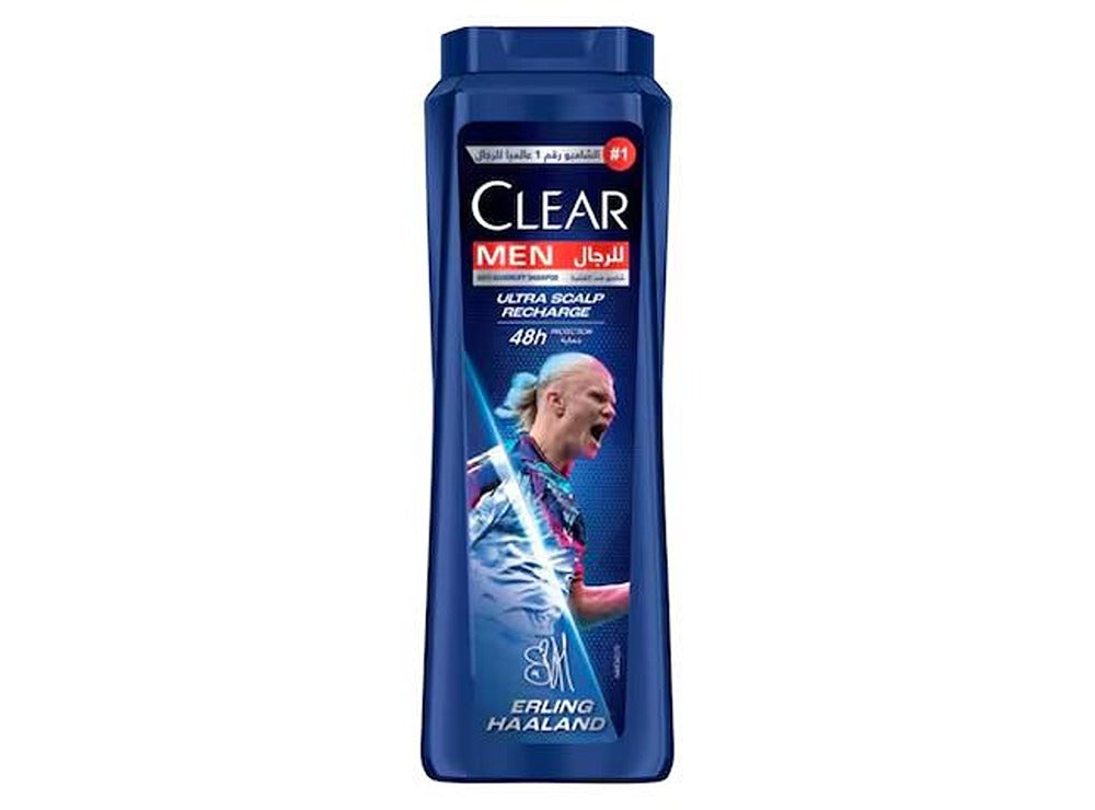 Clear Shampoo Men Ultra Scalp Recharge Erling Haaland 600 ml