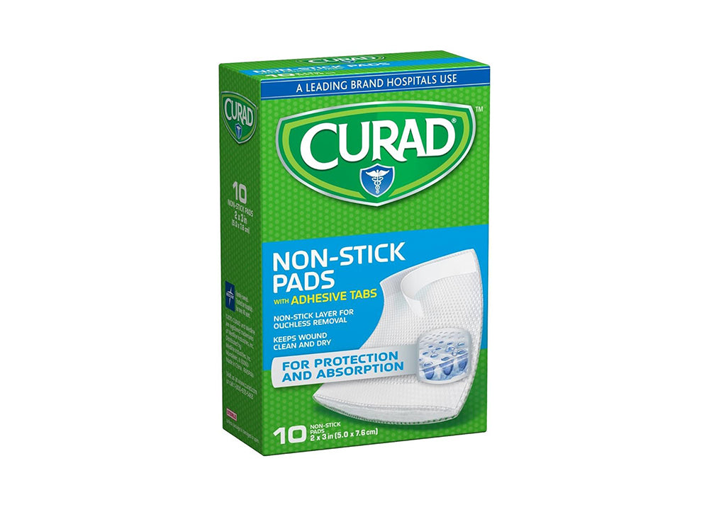 Curad Small Non Stick Pads 5.1x7.6 cm