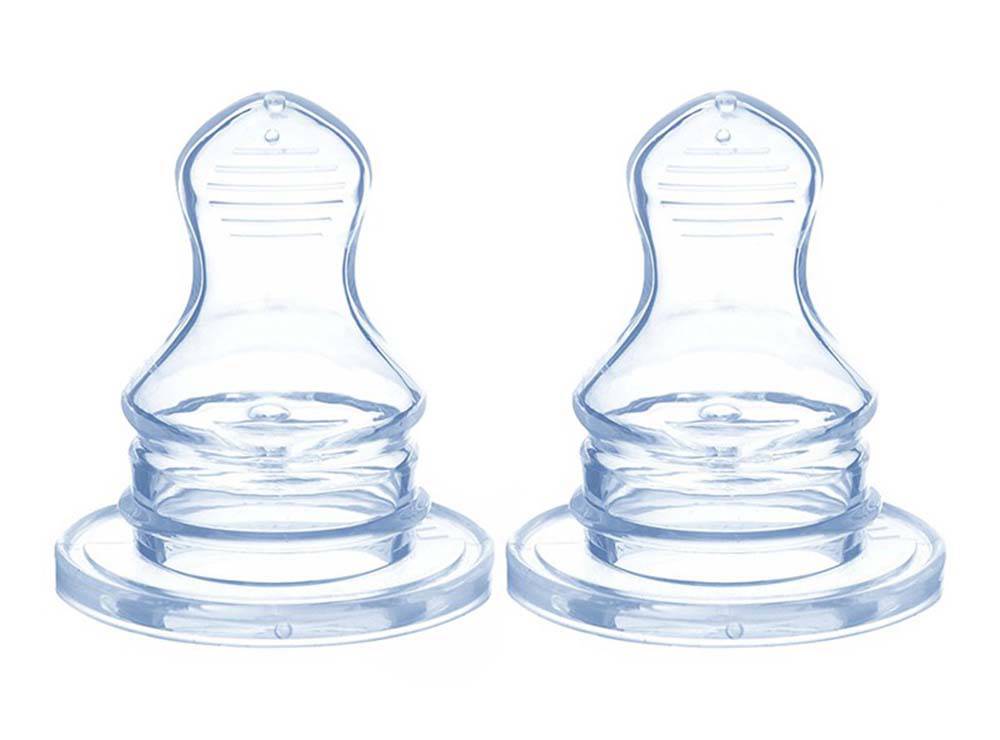 Optimal Orthodontic Silicone Nipple 0M+ 2 pieces