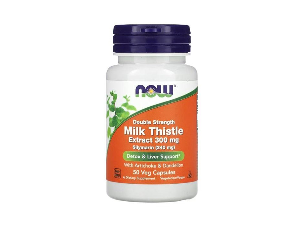 Now Milk Thistle Double Strength 300Mg 50 capsules