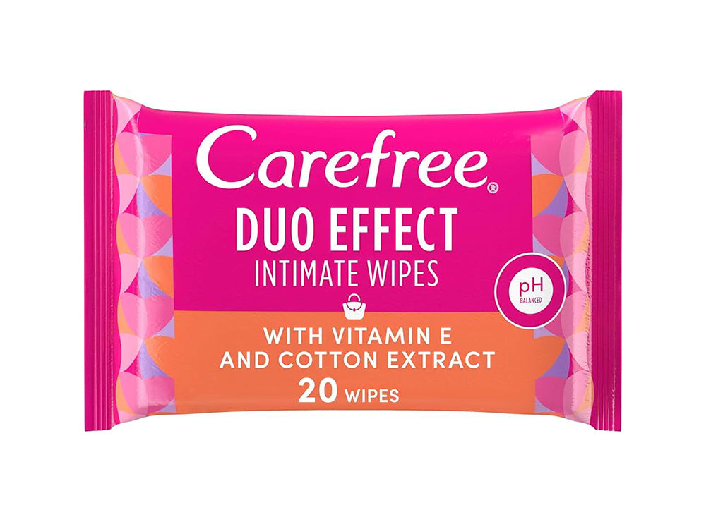 Carefree Intimate Wipes Duo Effect 20 pieces
