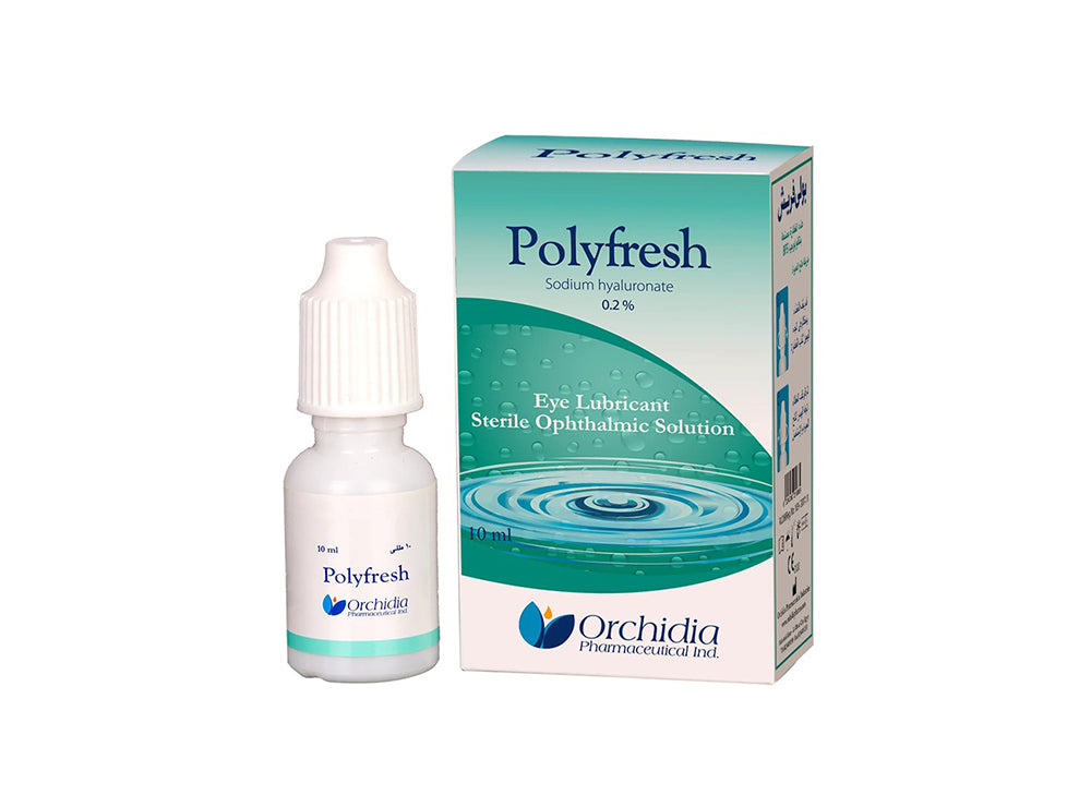 Polyfresh Sterile Eye Lubricant 0.2% Sodium Hyaluronate 10 ml