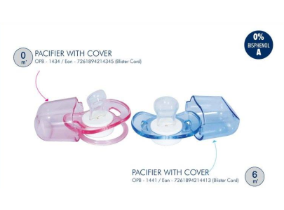 Optimal Silicone Orthodontic Pacifier With Cover Stars 6M+ 1048