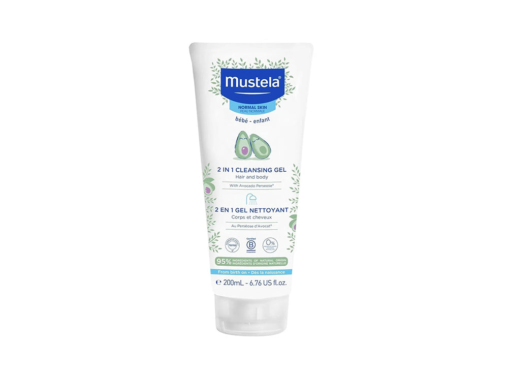 Mustela 2In1 Hair & Body Gel Nettoyant 200 ml