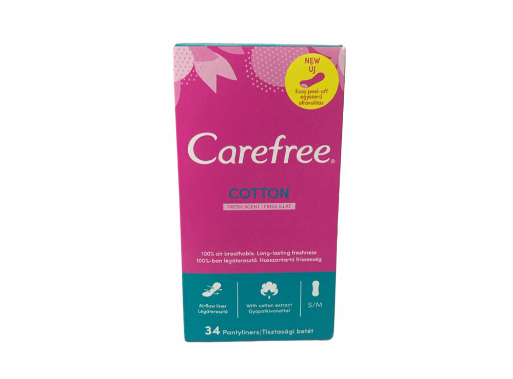 Carefree Cotton Fresh Scent 34 pieces