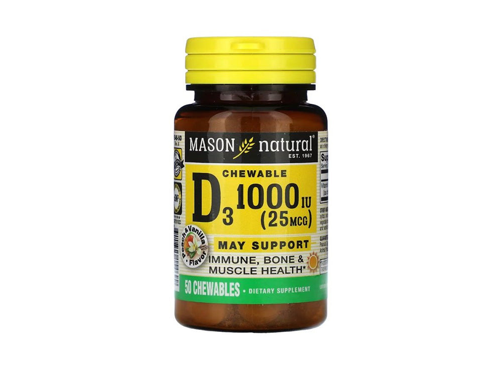 Mason D3 1000Iu Chewables 50 pieces