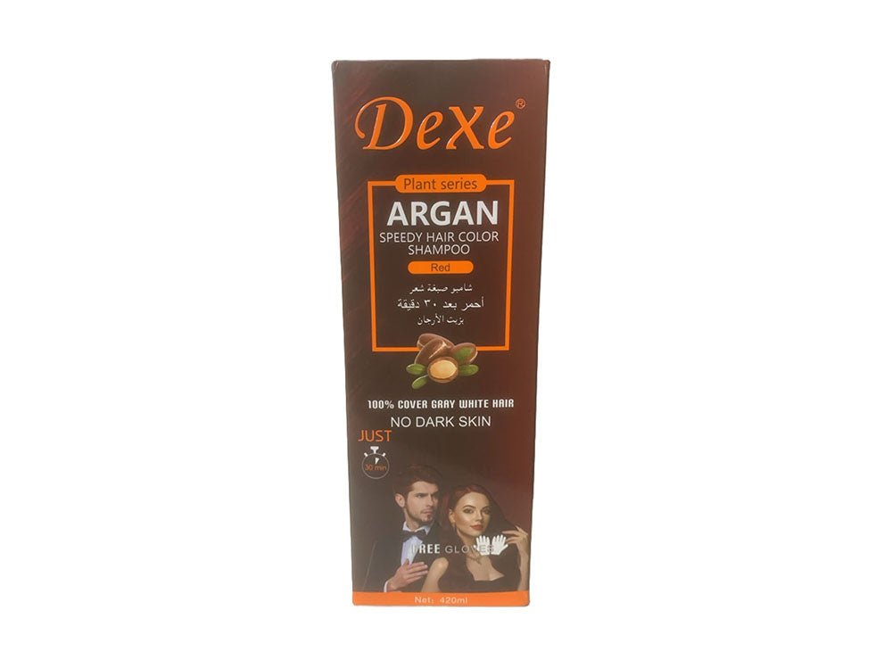 Dexe Argan Hair Color Shampoo Red 420 ml