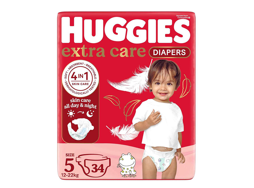 Huggies 5 (12-22 Kg) GM 34 pieces