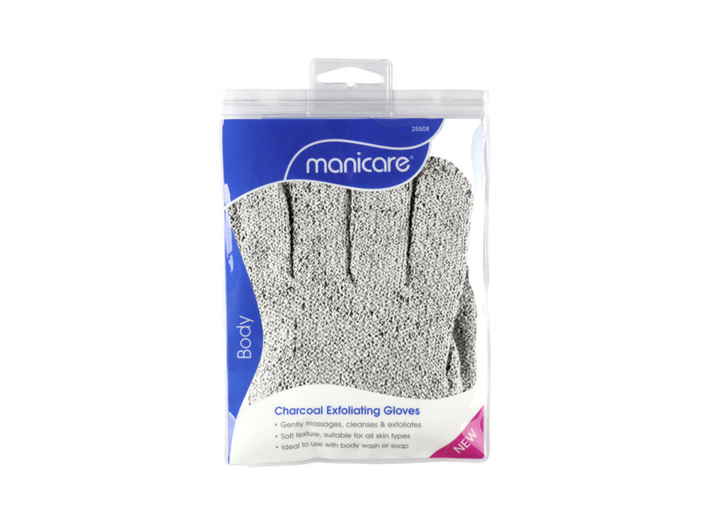 Manicare Charcoal Exfoliating Gloves 25508