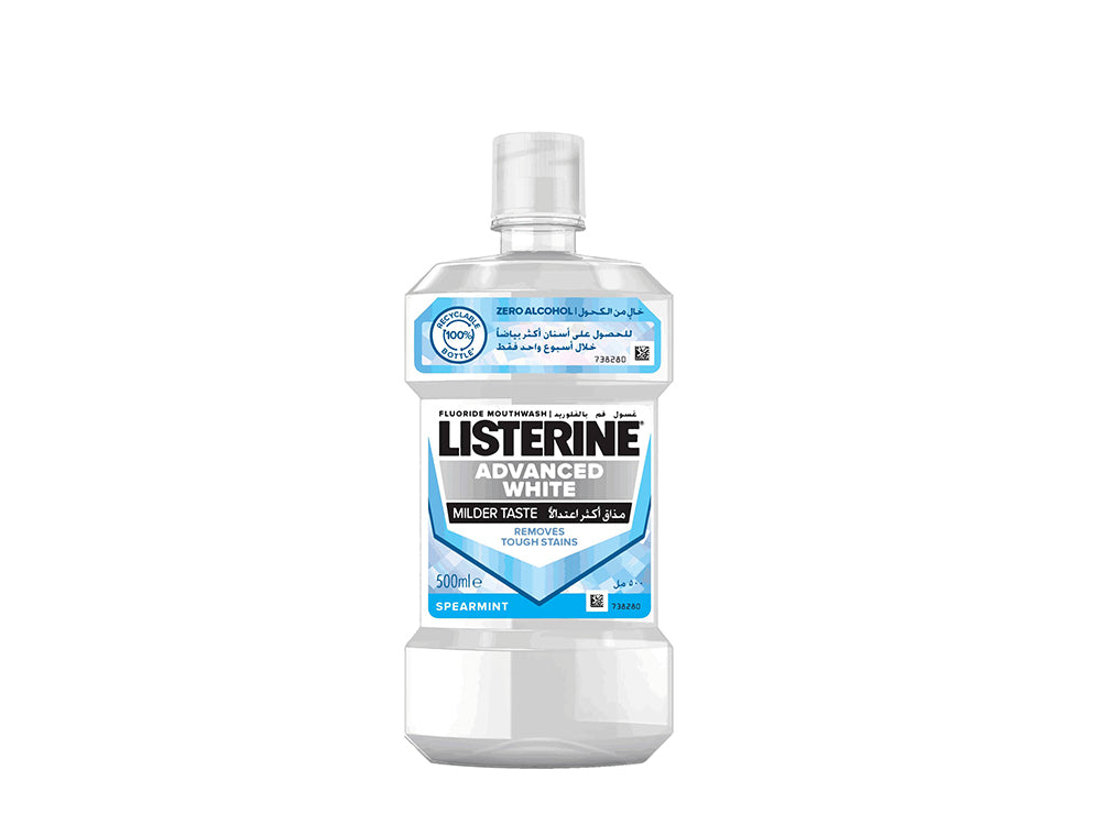 Listerine Mouth Wash Advanced White Milder Taste With Fluoride 250 ml