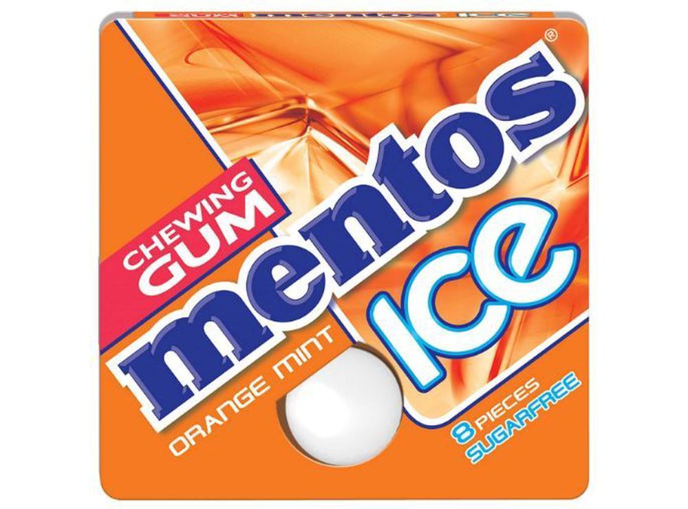 Mentos Gum Ice Orangmint 8 pieces