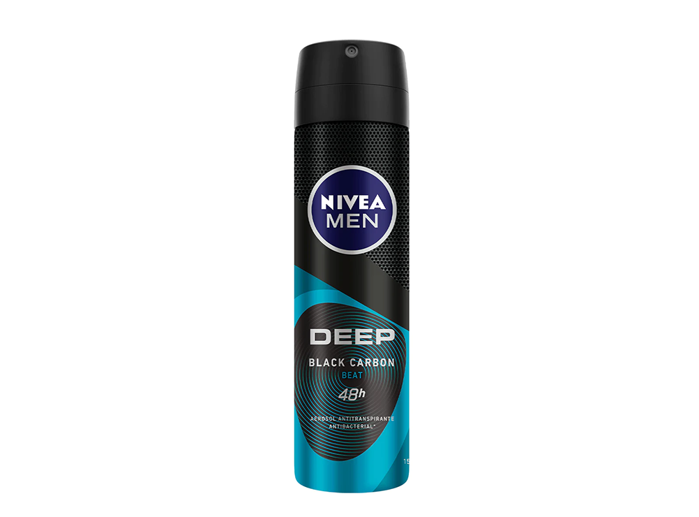 Nivea Deo Spr Deep Black Carbon Beat For Men 150 ml