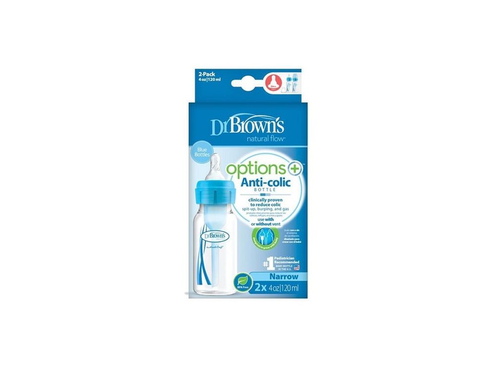 Dr Brown's Options + Anti Colic Bottles Blue 0 Months+ 1 piece