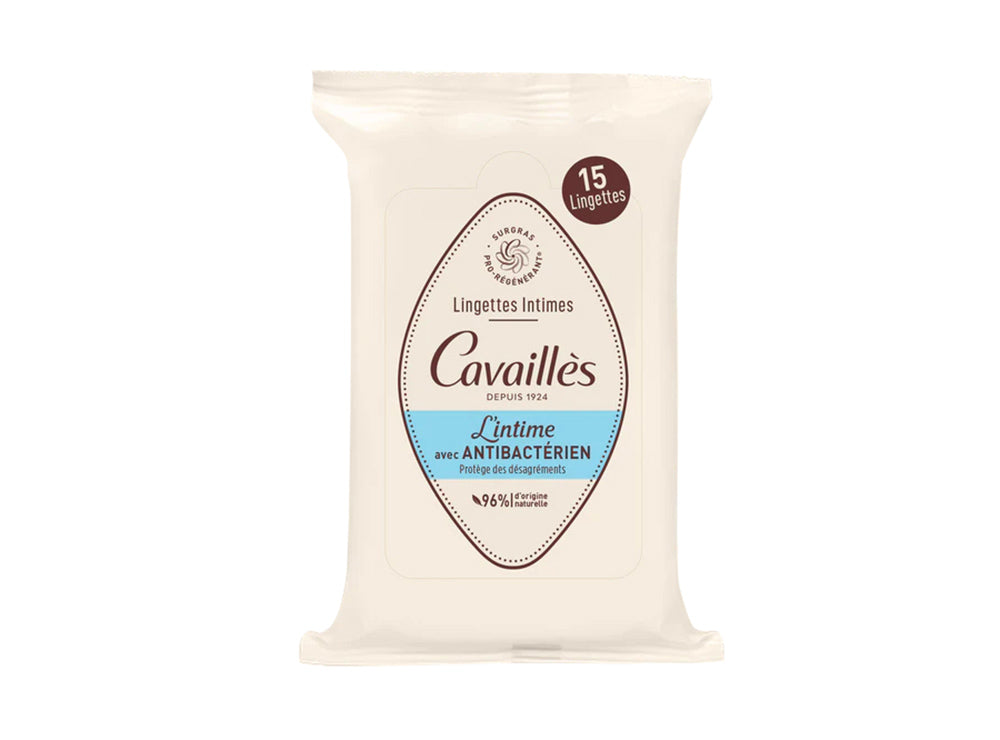 Roge Cavailles Lingettes Intime Antibacterien 15 pieces