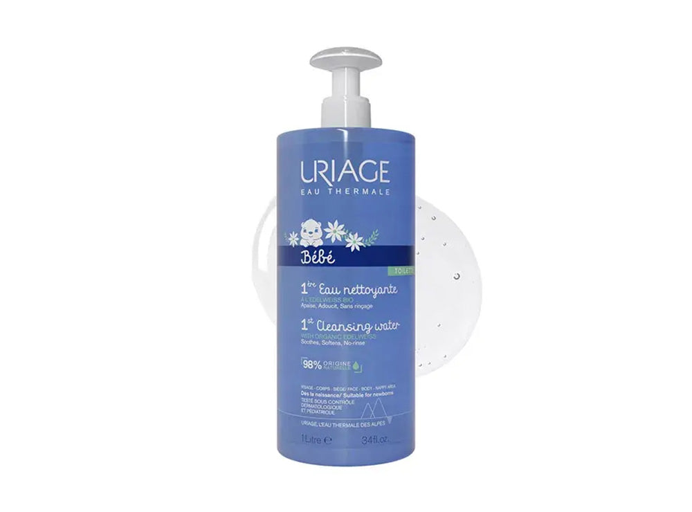 Uriage Bebe Eau De Nettoyant Visage Corps 1 l