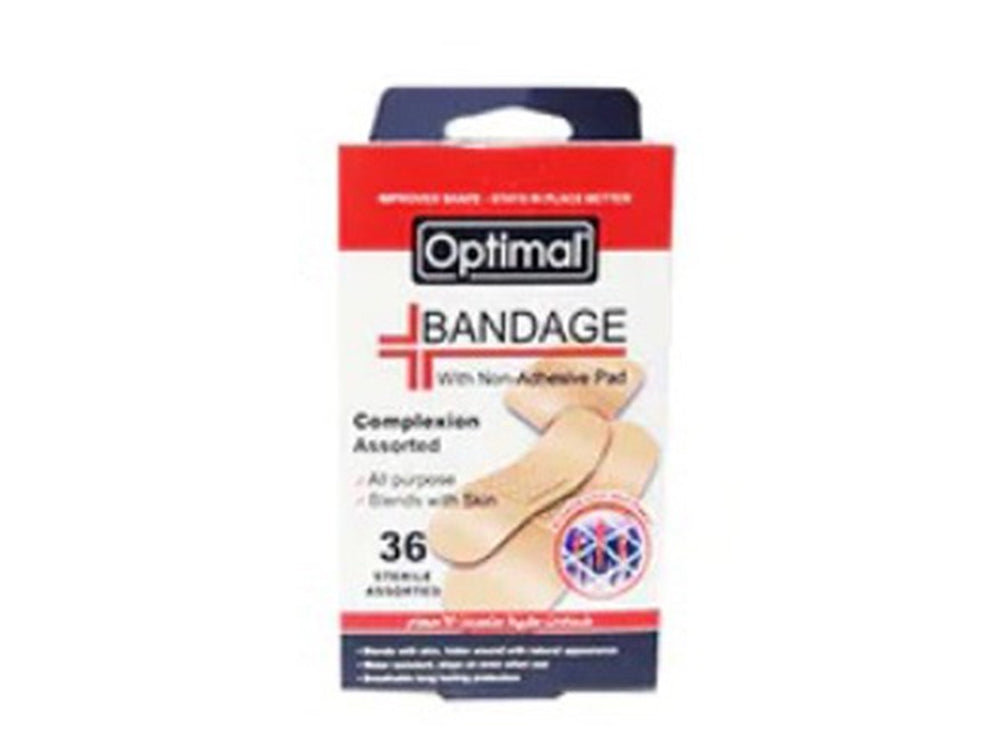 Optimal Bandage Complexion Plasters Assorted 36 pieces