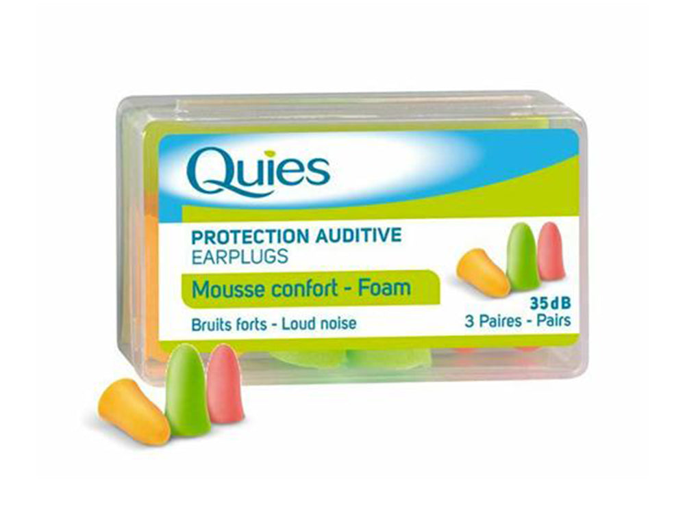 Quies Mousse Foam 3 Paires Colored