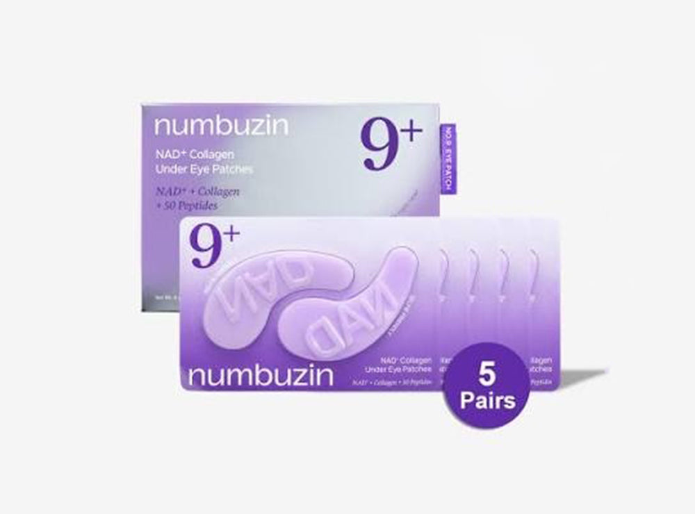 No.9 Numbuzin Nad+ Collagen+50 Peptides Under Eye Patches 5 pieces