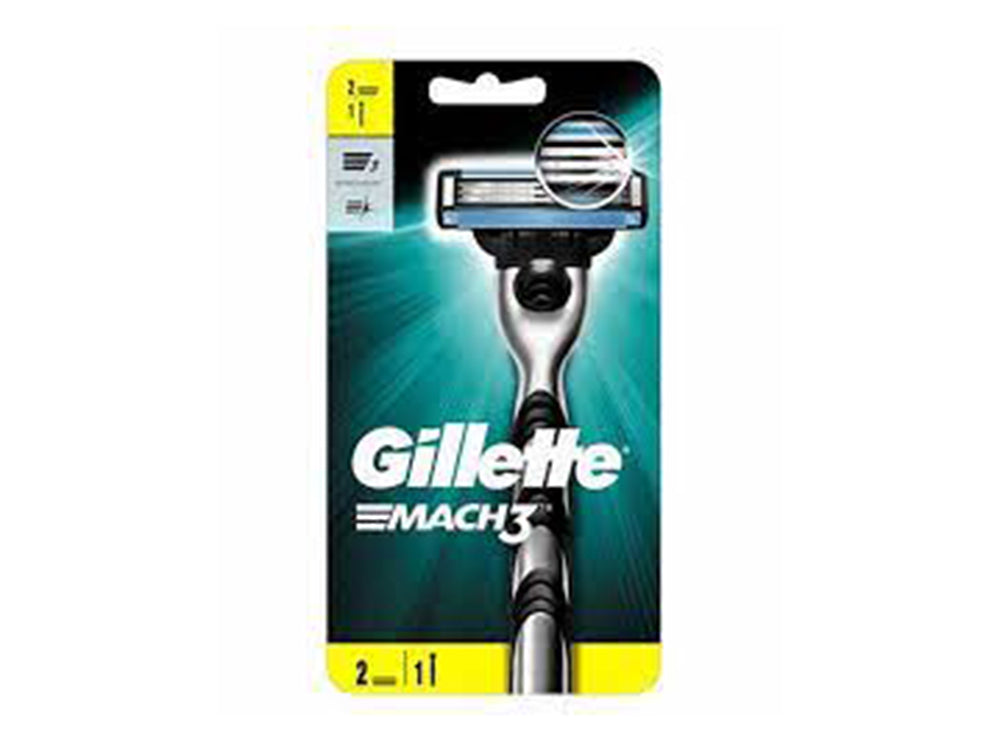 Gillette Mach 3 Machine & 2 Razors 4 pieces