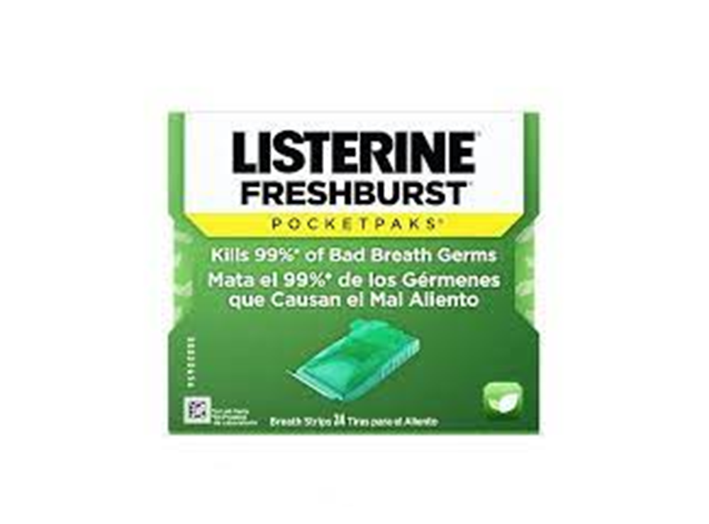 Listerine Fresh Burst Pocket Packs Strips 24 pieces