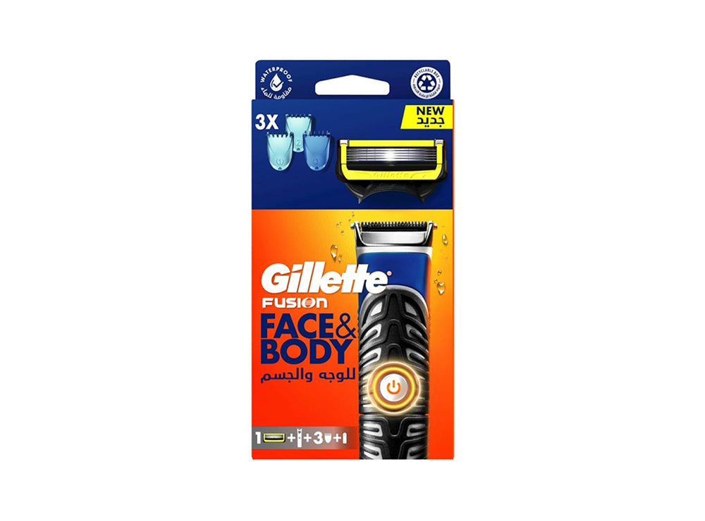 Gillette Fusion Styler Face & Body 3In1 Battery Razor