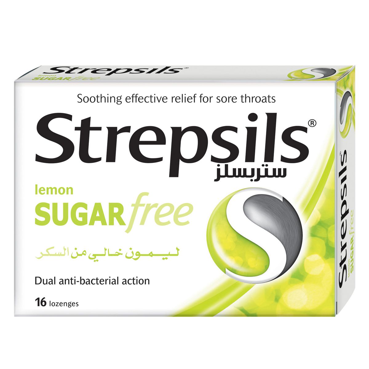 Strepsils Lemon Sugar Free 16 Lozenges 16 lozenges
