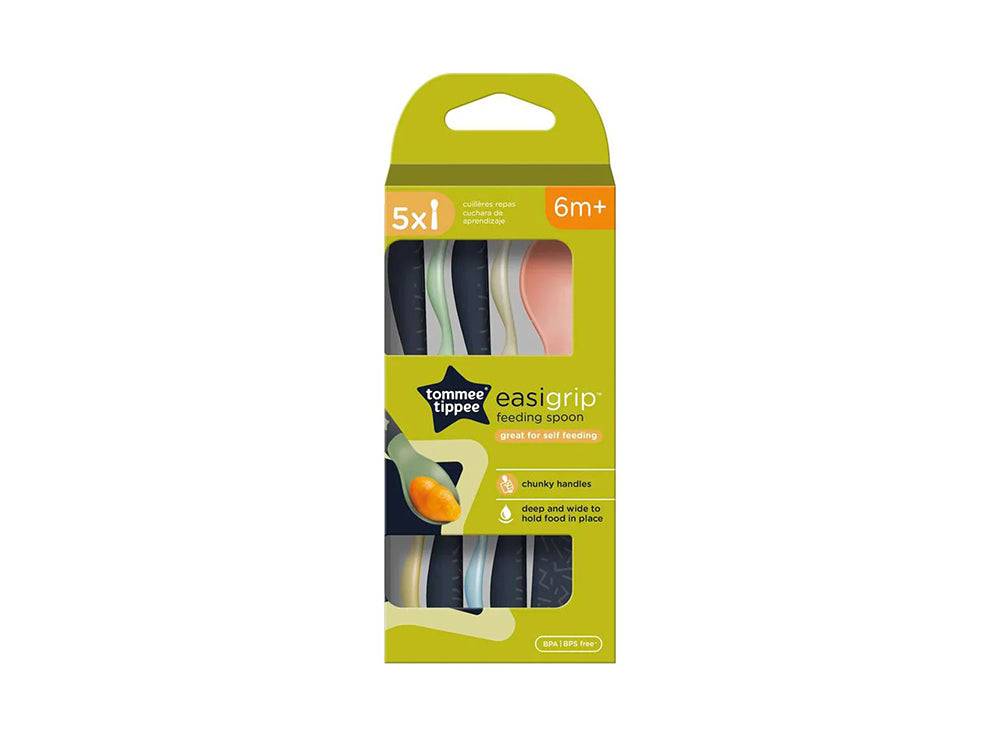 Tommee Tippee Easy Grip Feeding Spoon 6M+ 5 pieces