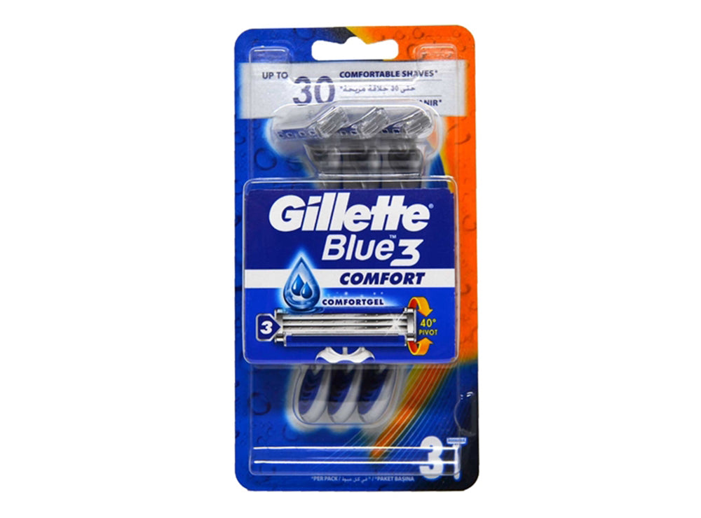 Gillette Blue 3 Comfort 3S 3 pieces
