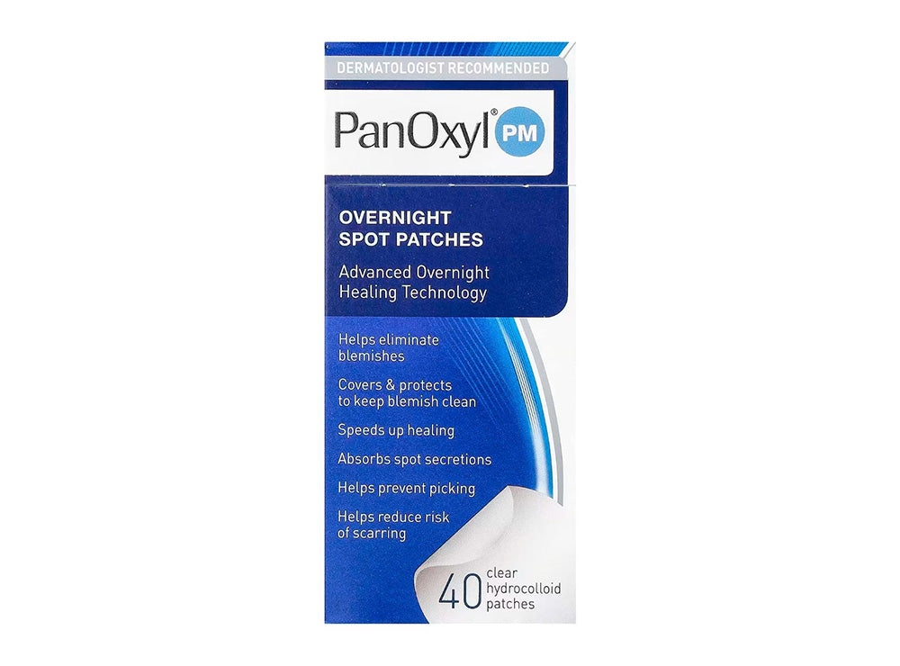 Panoxyl Pm Overnight Spot Patches 40 Clear Hydrocolloid Patches 40 pieces