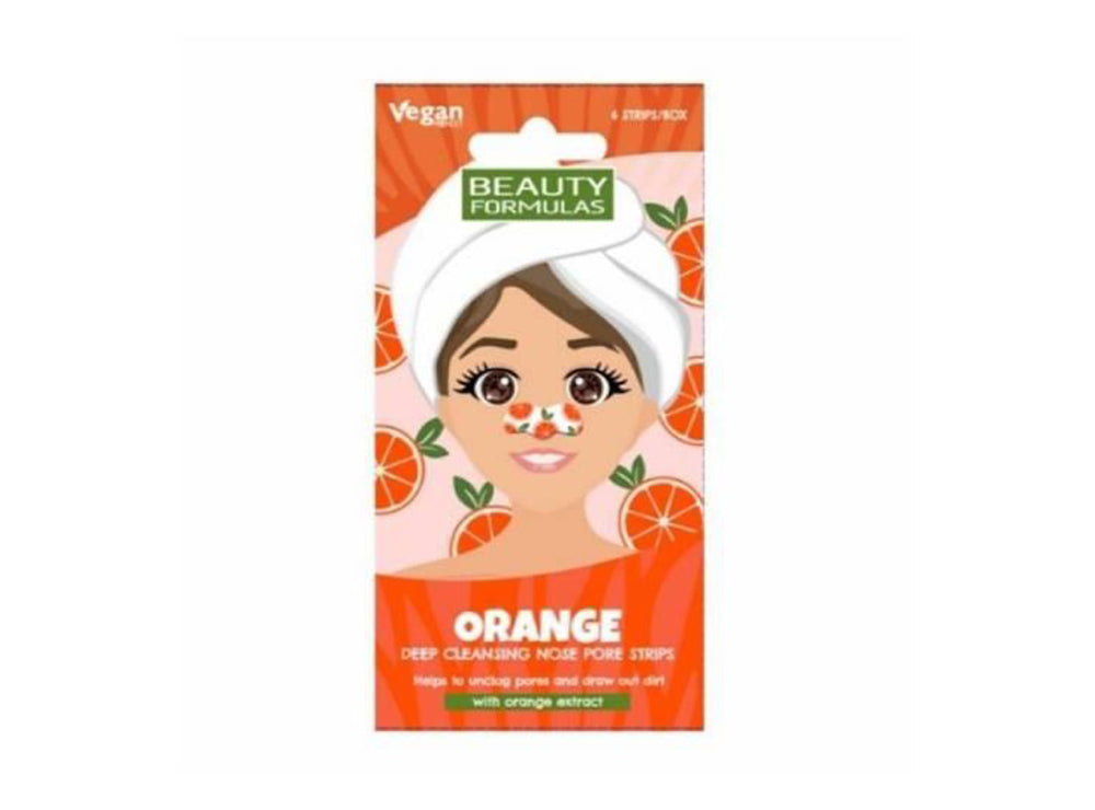Beauty Formulas Nose Strips Orange 6 pieces