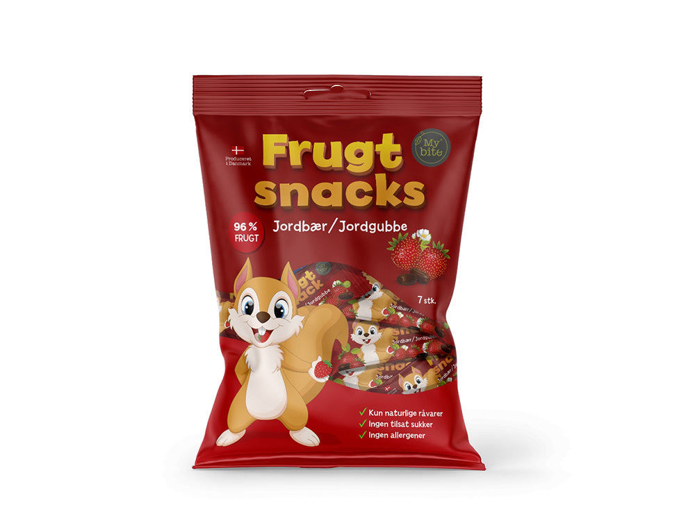 Frugt Snacks Strawberry/Jordgubbe 7 pieces