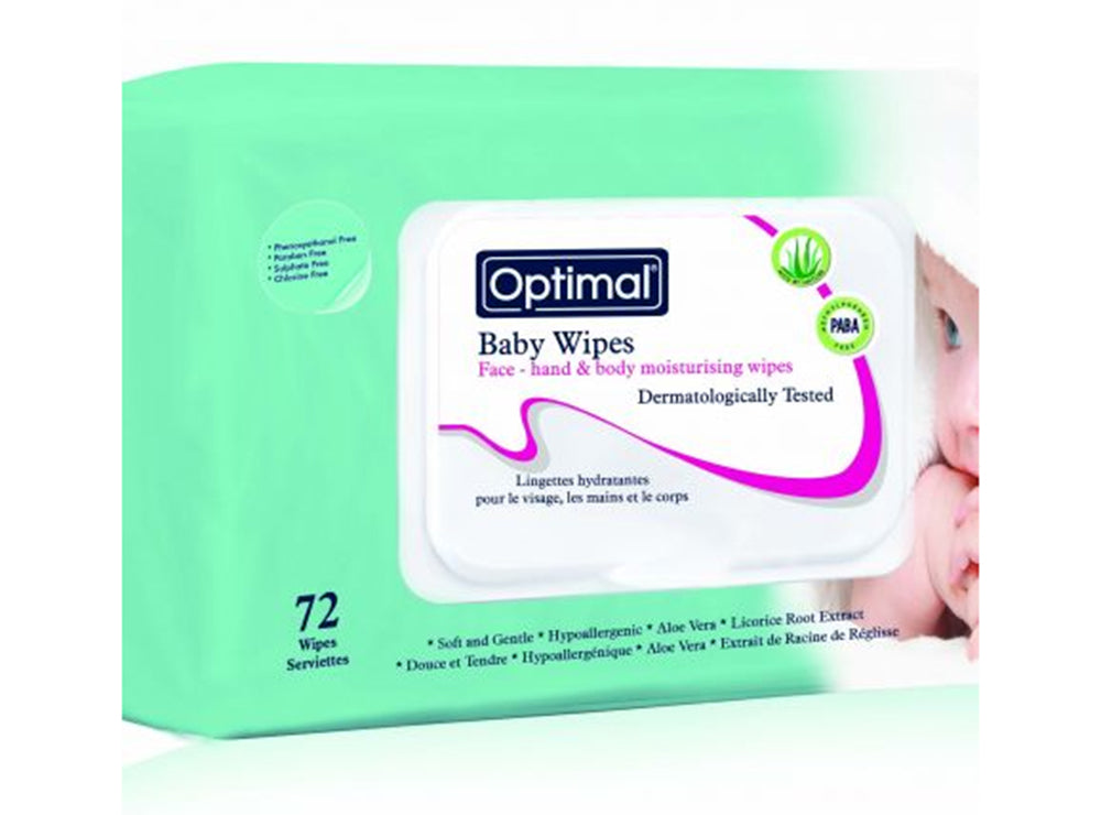 Optimal Baby Wipes Organic 72 pieces