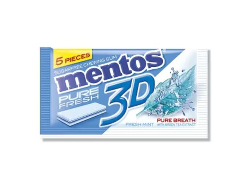Mentos 3D Fresh Mint With Green Tea 5 pieces