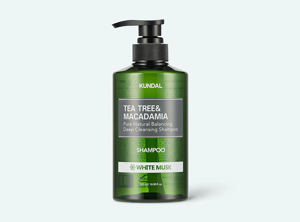 Kundal Natural Shampoo Tea Tree & Macadamia White Musk Pump 500 ml
