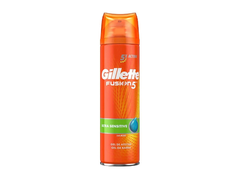 Gillette Shave Gel Fusion Sensitive With Almond Oil 200 ml