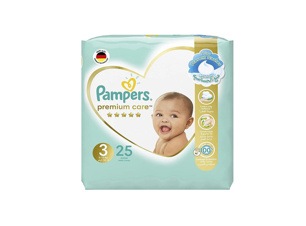 Pampers Premium 3 (6-10Kg) 25 pieces
