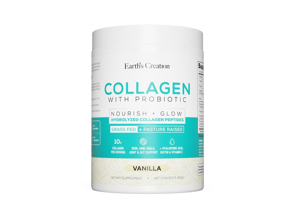 Earth's Creation Collagen With Probiotic Powder Vanilla 353 g