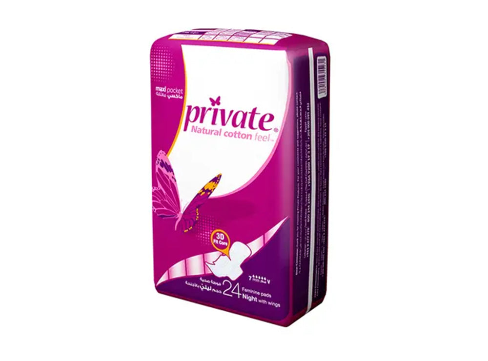 Private Maxi Pocket Night 16+8 Free 24 pieces