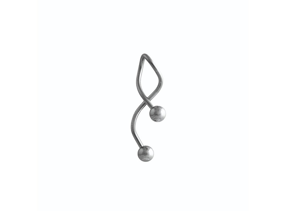 Medisept Belly Pierce Jewelry Stainless Steel Spiral Ball Bc 79002