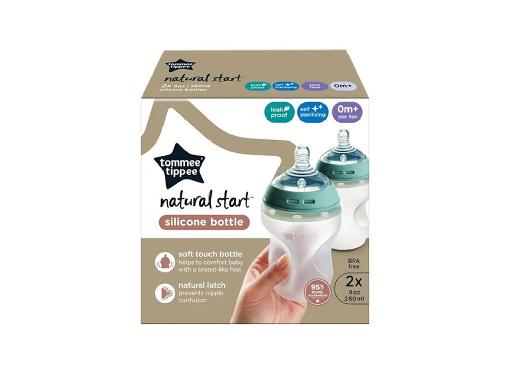 Tommee Tippee Natural Start Silicone Bottle 0M+ 260 ml