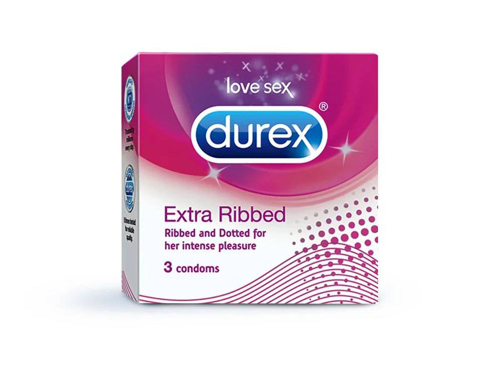 Durex Extra Ribbed 3 Condoms