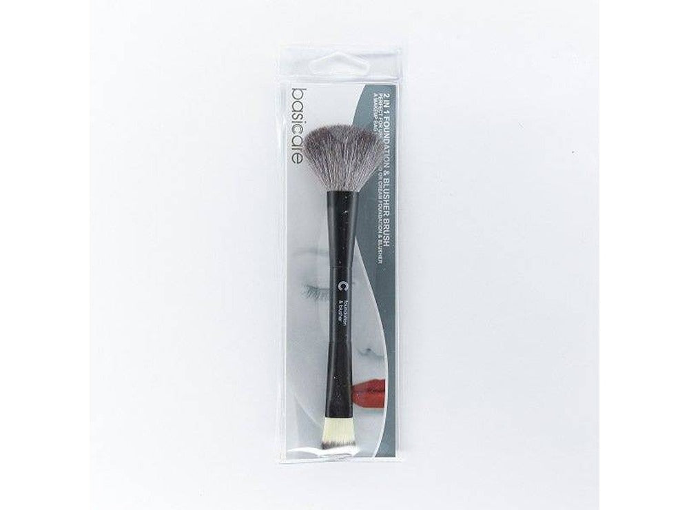 Basic Care 2In1 Foundation & Blusher Brush